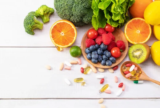 top-view-fresh-fruits-vegetables-with-different-medicine-wooden-spoon-scaled-2